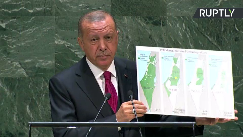 Where are the borders of the State of #Israel? – #Turkey’s #Erdogan to #UNGA