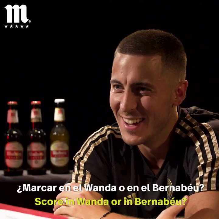 ¿Sabes qué palabra usa @hazardeden10 para describir los derbis? ¡Descúbrelo en el test de @futbolmahou antes del partido del sábado contra el @Atleti! #ElSaborQueNosUne | #HalaMadrid