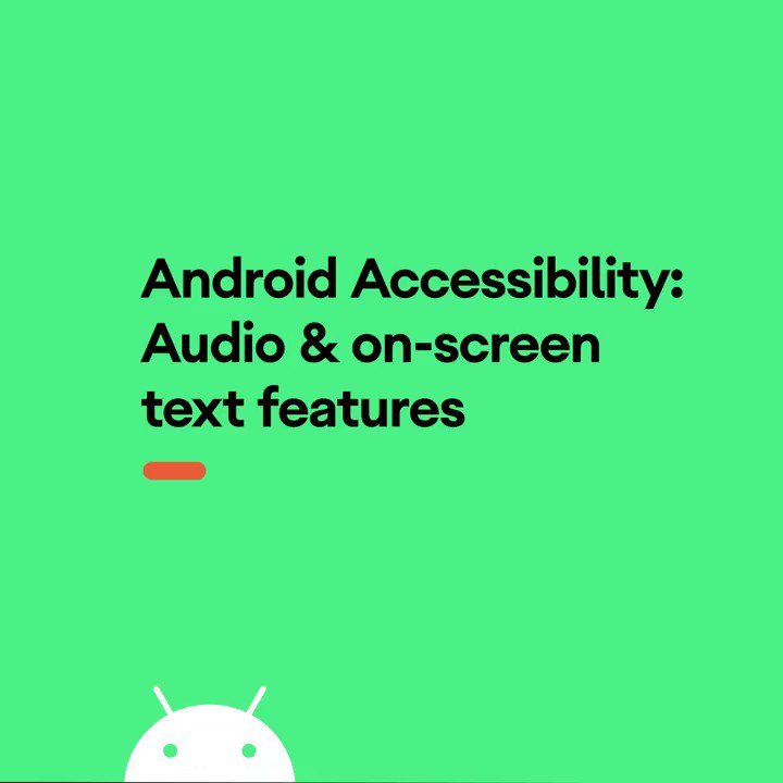 Android (@Android) on Twitter photo 2019-10-01 17:13:55 From captioning videos, podcasts, and audio messages to amplifying sound to match your personal preferences, Brian Kemler explains the features #Android has that make audio possible for everyone. From captioning videos, podcasts, and audio messages to amplifying sound to match your personal preferences, Brian Kemler explains the features #Android has that make audio possible for everyone.