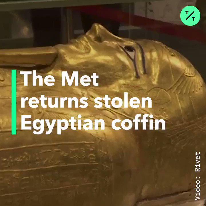 The Met is returning this 2,100-year-old Egyptian coffin.It was stolen and smuggled out of the country in 2011