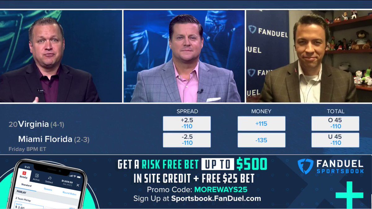 "I think Virginia CRUISES in this one"
Tune in to hear why both @EdWithSports and @mrogondino like Virginia to beat Miami tomorrow night on @MoreWaysToWinTV 📺