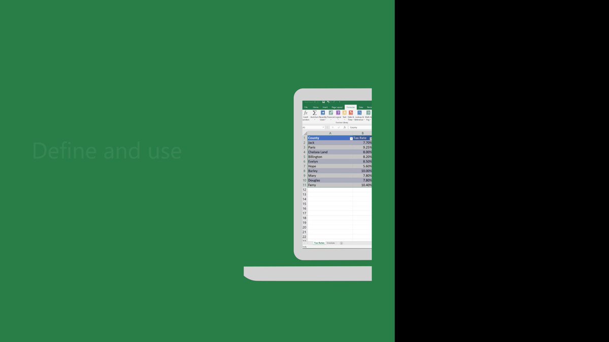 What's in a name? That which we call a cell by any other name would be simpler to reference. Or something like that.But really, naming cells, or ranges of cells, makes it a snap to use them in a formula or in another worksheet.Turn on 🔊🔊Here's how: http://msft.social/6E0MWn