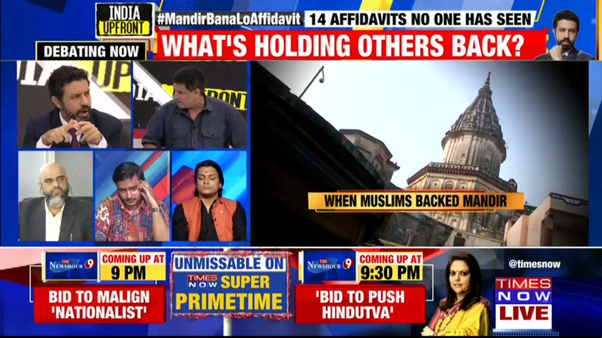 We have half a proposal when we are just 4 weeks away from the decision: Kartik Chopra, Spokesperson, Nirmohi Akhada tells Rahul Shivshankar on INDIA UPFRONT. | #MandirBanaLoAffidavit