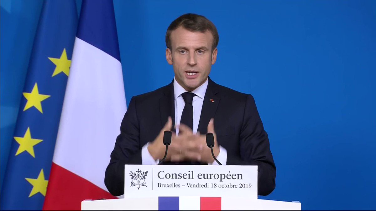 Emmanuel Macron (@EmmanuelMacron) on Twitter photo 2019-10-18 16:32:00 La finalité de l’Europe ne doit pas être de s’élargir à tout prix. Elle ne marche pas déjà bien à 27, ça ne marchera pas mieux à 28, 30 ou 32. Avant daccueillir de nouveaux États-membres dans lUnion, réformons-la. Faisons les choses dans lordre. La finalité de l’Europe ne doit pas être de s’élargir à tout prix. Elle ne marche pas déjà bien à 27, ça ne marchera pas mieux à 28, 30 ou 32. Avant daccueillir de nouveaux États-membres dans lUnion, réformons-la. Faisons les choses dans lordre.