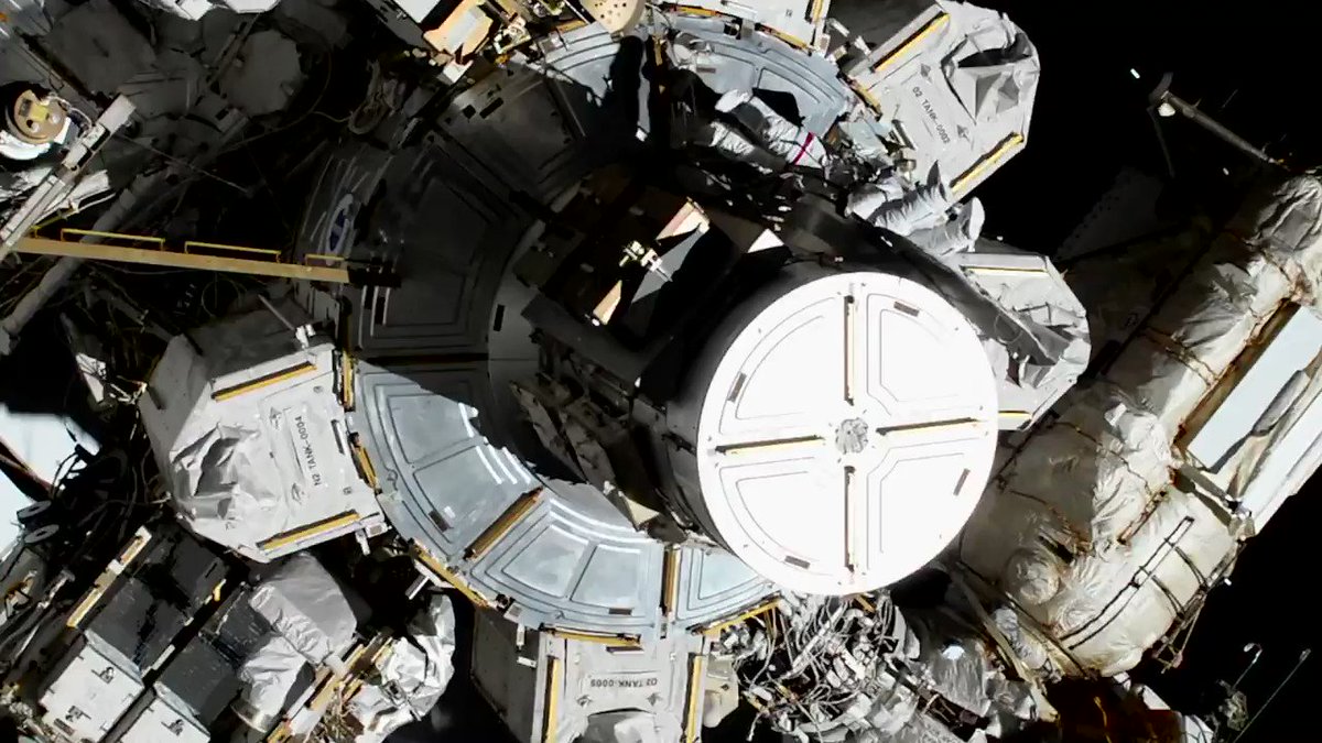 NASA (@NASA) on Twitter photo 2020-06-02 08:33:22 Today, history was made as @Astro_Jessica and @Astro_Christina successfully completed the first #AllWomanSpacewalk! For more than 7 hours, the duo worked in the vacuum of space to conduct @Space_Station maintenance. Get details: go.nasa.gov/32uQYA5. Today, history was made as @Astro_Jessica and @Astro_Christina successfully completed the first #AllWomanSpacewalk! For more than 7 hours, the duo worked in the vacuum of space to conduct @Space_Station maintenance. Get details: go.nasa.gov/32uQYA5.