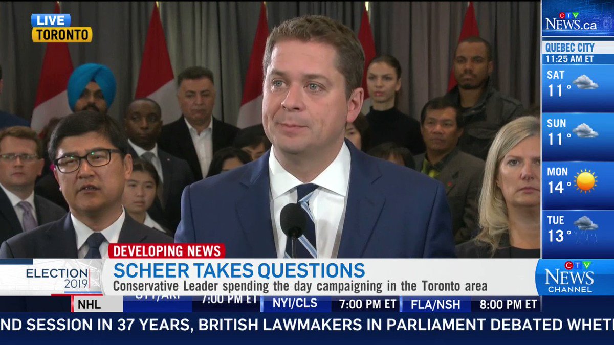 .@glen_mcgregor - You say you want to be transparent, I find it astounding that you can't answer a basic question about whether you hired (Warren Kinsella) or not. What is the great privacy or secrecy about this?
Here is Scheer's answer #cdnpoli #elxn43
More @ctvnews https://t.co/Sm8JKaFsmo