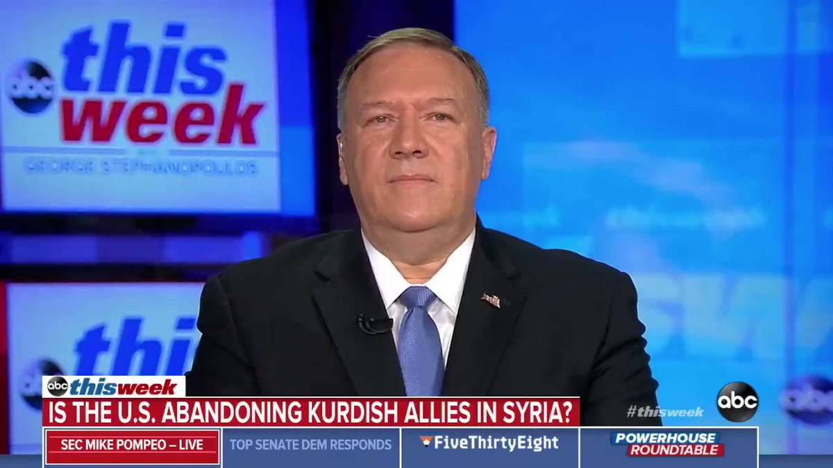 Brian Tyler Cohen (@briantylercohen) on Twitter photo 2019-10-22 01:35:33 The Turks said they got everything they wanted. Pompeo: We achieved the outcome that Trump sent us to achieve. The Turks got no sanctions & Kurdish land. The US got a 5-day ceasefire that lasted 6 hours so our allies wouldnt be ethnically cleansed. The Turks said they got everything they wanted. Pompeo: We achieved the outcome that Trump sent us to achieve. The Turks got no sanctions & Kurdish land. The US got a 5-day ceasefire that lasted 6 hours so our allies wouldnt be ethnically cleansed.