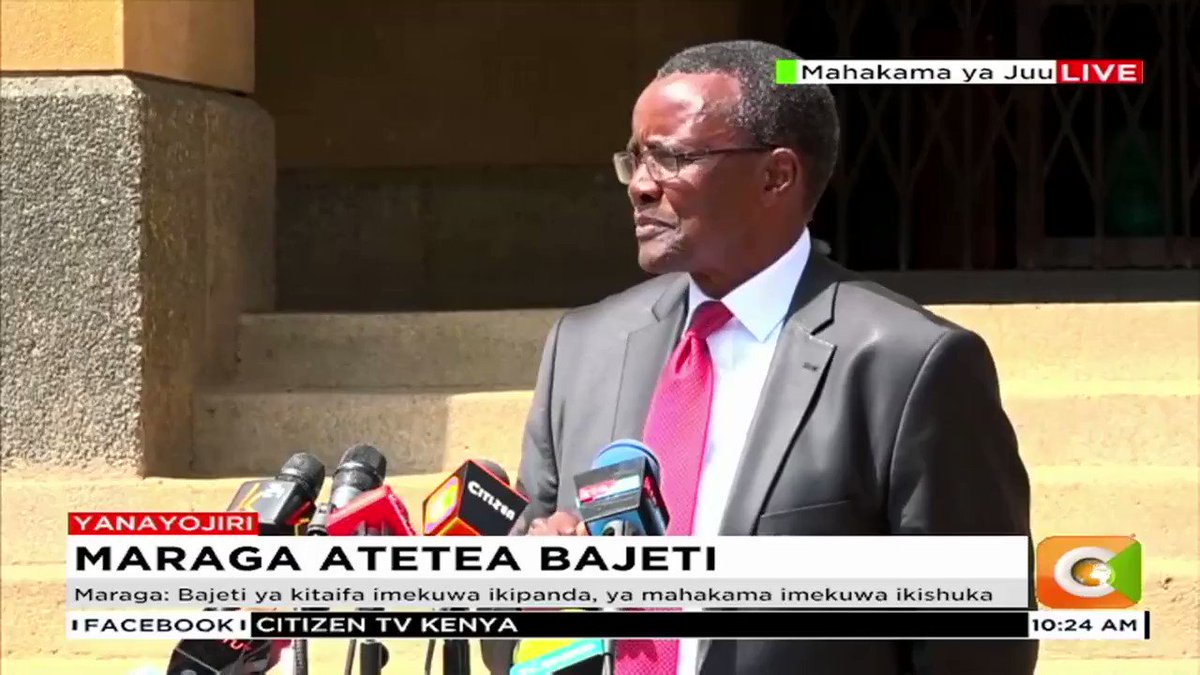 “Unless the budget cuts are reversed, we do not have money for fuel, we will not have mobile courts, we will not have the court of Appeal circuits, we will not be able to pay for wi-fi for the e-filing and e-payments, plans to automate corruption courts will halt…” – CJ Maraga