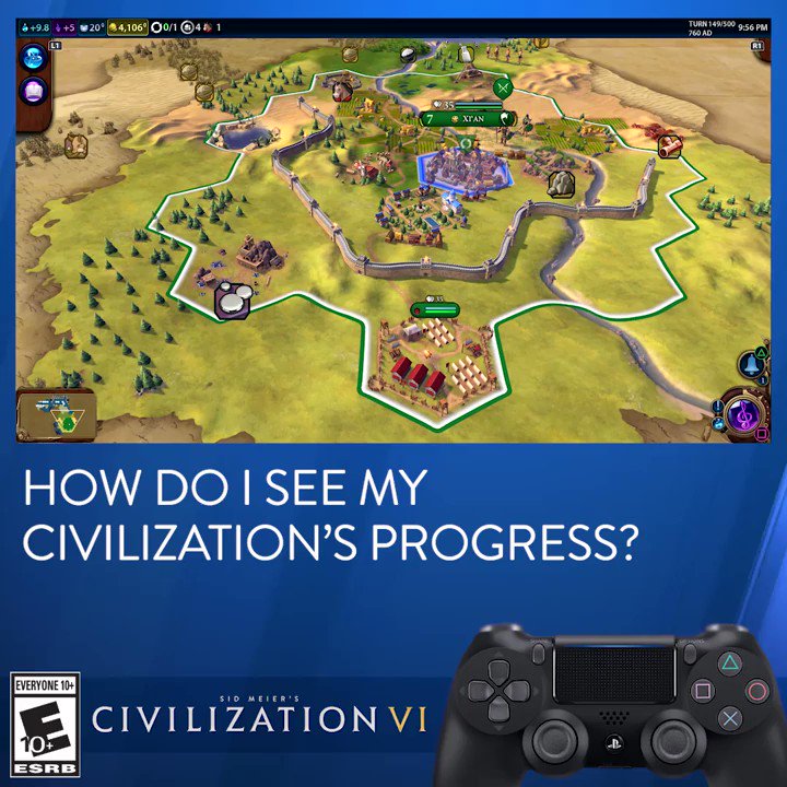 There is a lot of information that can help you win and all of it is just a few button presses away in Civilization VI, launching November 22 on #PS4. @PlayStation 🎮https://2kgam.es/2W4kUkp
