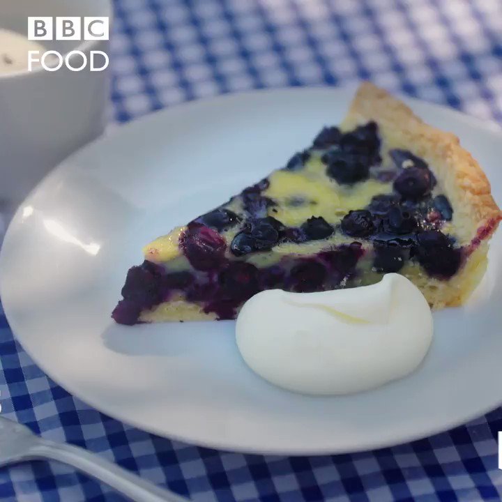 BBC Food on Twitter: "Rich egg custard, popping blueberries, and crisp