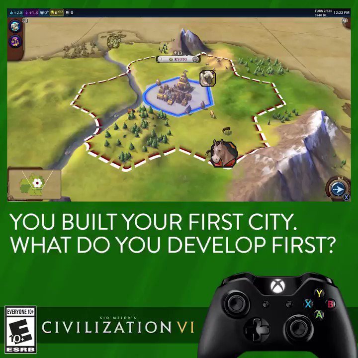 Cities need resources to grow, so make sure you know what you have to work with when Civilization VI launches next week on #XboxOne. Take your turn November 22! @Xbox 🎮https://2kgam.es/2OxWaiF