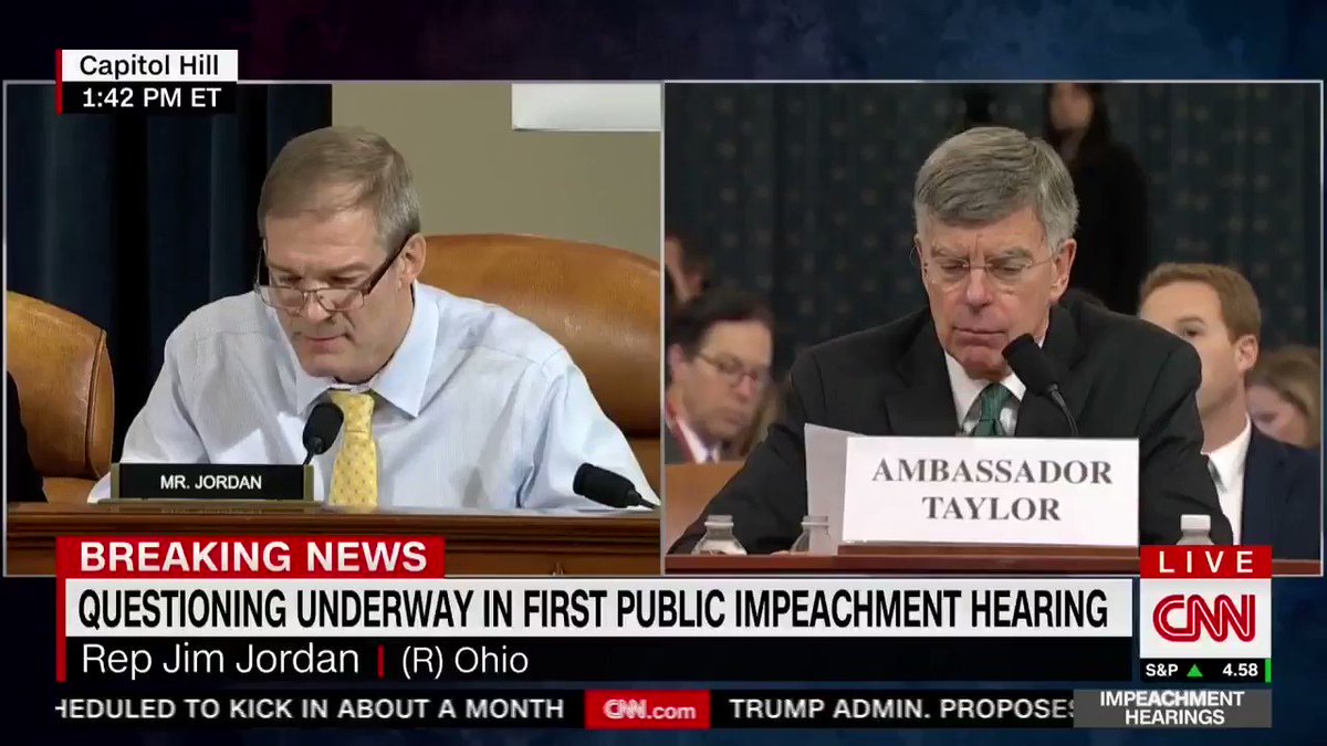House Judiciary GOP (@JudiciaryGOP) on Twitter photo 2019-11-13 19:25:16 .@Jim_Jordan: “Weve got six people having four conversations in one sentence and you told me this is where you got your clear understanding.” .@Jim_Jordan: “Weve got six people having four conversations in one sentence and you told me this is where you got your clear understanding.”
