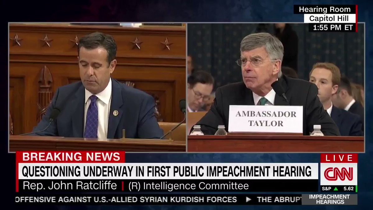 House Judiciary GOP (@JudiciaryGOP) on Twitter photo 2019-11-13 19:50:58 .@RepRatcliffe: “If House Democrats impeach Pres. Trump for a quid pro quo involving military aid, they have to call Pres. Zelensky a liar. If they impeach him for abusing his power or pressuring or making threats or demands, they’d have to call Pres. Zelensky a liar to do it.” .@RepRatcliffe: “If House Democrats impeach Pres. Trump for a quid pro quo involving military aid, they have to call Pres. Zelensky a liar. If they impeach him for abusing his power or pressuring or making threats or demands, they’d have to call Pres. Zelensky a liar to do it.”