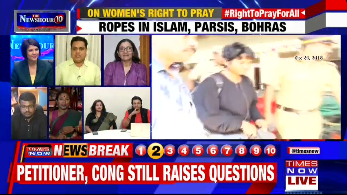 This is not about religion. This is about men of religion getting to decide on behalf of 50% of humanity: Zakia Soman, Women Rights Activist tells Padmaja Joshi on @thenewshour AGENDA. | #RightToPrayForAll