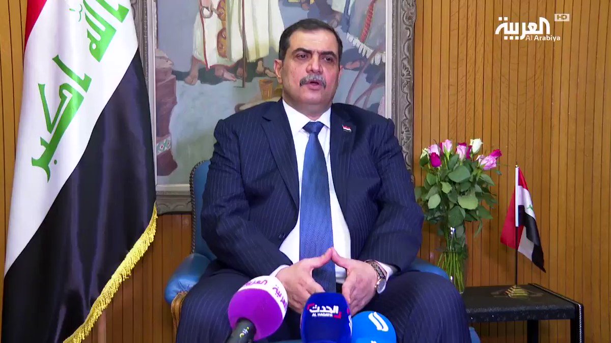 وزير الدفاع العراقي نجاح الشمري: طرف ثالث يقتل المتظاهرين والقوات الأمنية#تظاهرات_العراق