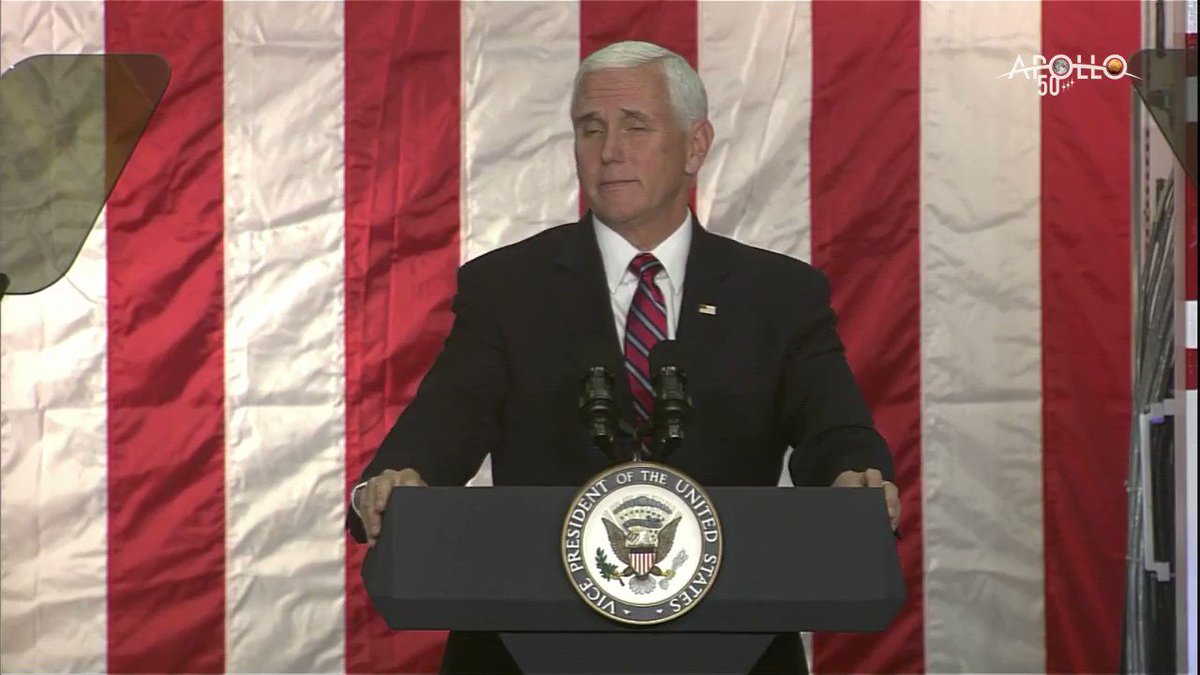 “The next man and the first woman on the Moon will be American astronauts,” says @VP Mike Pence during a visit to @NASAAmes. Learn more about our #Artemis missions to return to the lunar surface: https://www.nasa.gov/artemis/