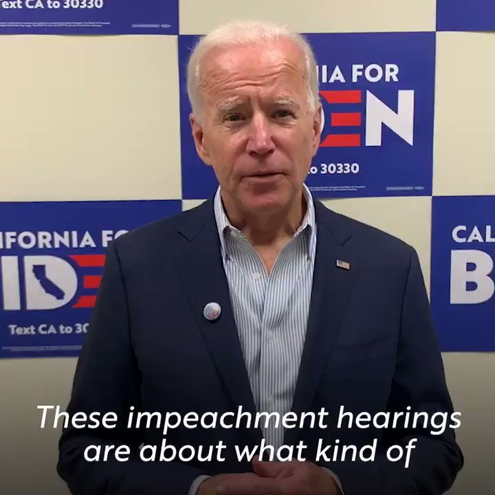 I believe these impeachment hearings will conclude that Donald Trump is a threat to our national security. Every day he sits in the Oval Office is a dangerous day for the U.S.
If you agree, chip in to help us make Donald Trump a one-term president: https://joe.link/2QlqQ7C