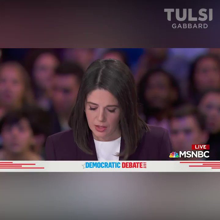 @TulsiGabbard's photo on #DemDebate