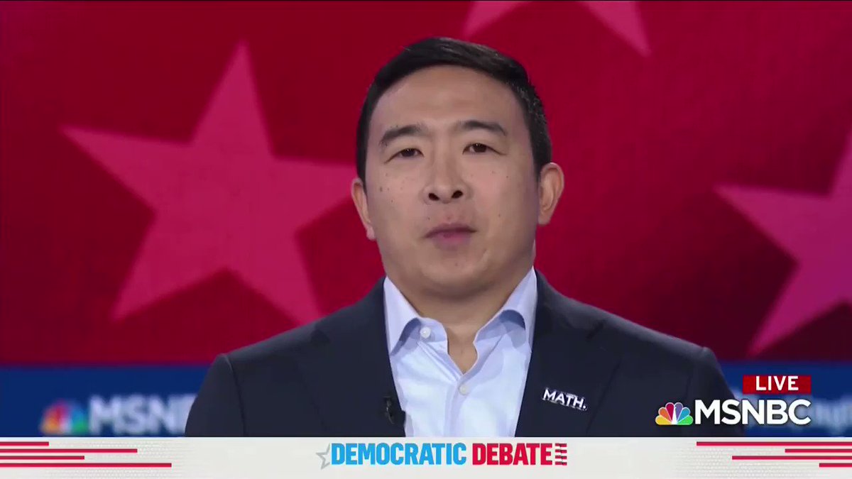 @AndrewYang's photo on #DemDebate