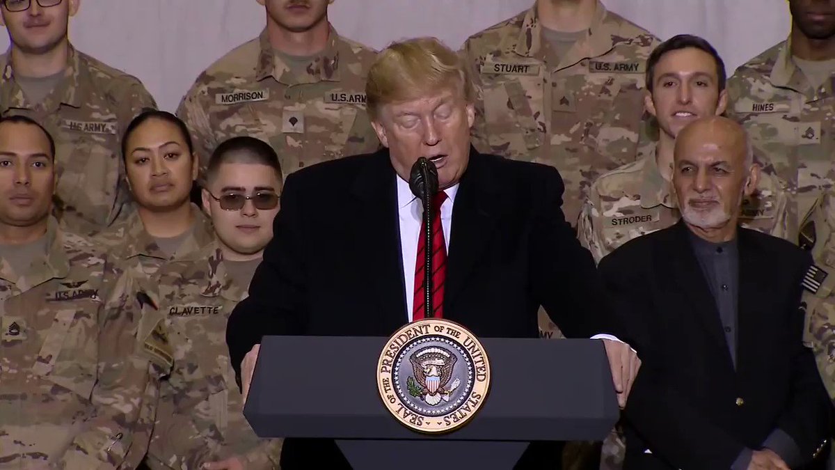 Pres. @realDonaldTrump: "I've been saying for a long time, keep the oil. Hate to say it, I used to say it with a place called Iraq too. Keep the oil, they didn't listen to me. I was a civilian... Now they have to listen."
