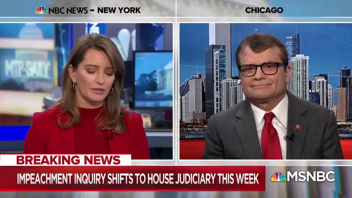 TODAY: GOP releases impeachment report arguing Trump did "nothing wrong" #MTPDaily@RepMikeQuigley: When Republicans "live in the president's world, they have to live in his alternative world of reality...It's tough when the facts don't matter and when the law doesn't matter."