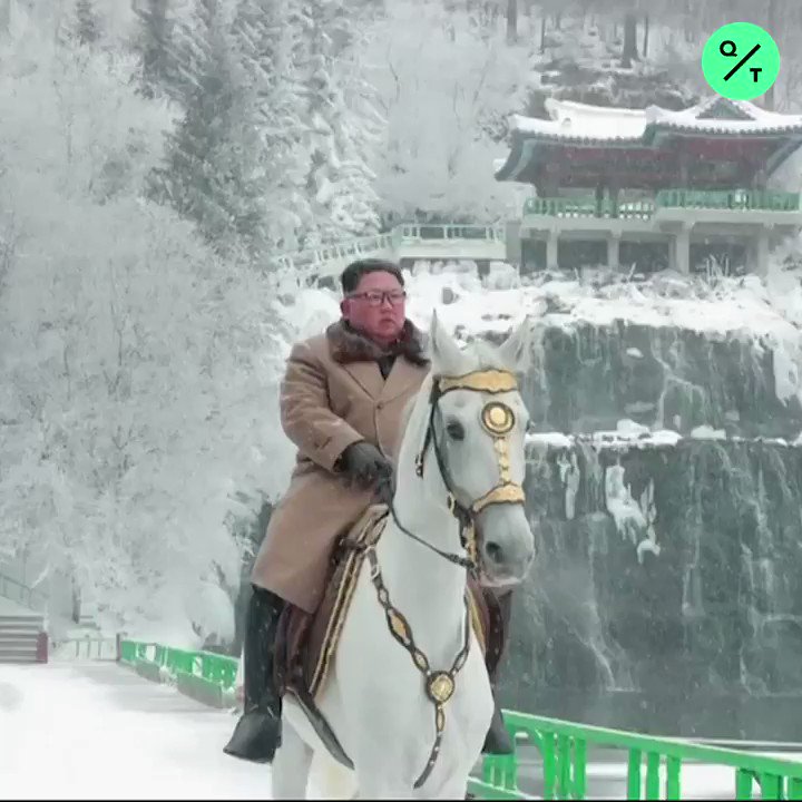 Bloomberg QuickTake (@QuickTake) on Twitter photo 2019-12-08 05:22:04 ICYMI: Kim Jong Un rode a white horse up a sacred mountain for second time in less than 2 months, state media reported. The ride comes as Trump revived both his “Rocket Man” nickname and the threat of military force against North Korea bloom.bg/2OZAkUO ICYMI: Kim Jong Un rode a white horse up a sacred mountain for second time in less than 2 months, state media reported. The ride comes as Trump revived both his “Rocket Man” nickname and the threat of military force against North Korea bloom.bg/2OZAkUO