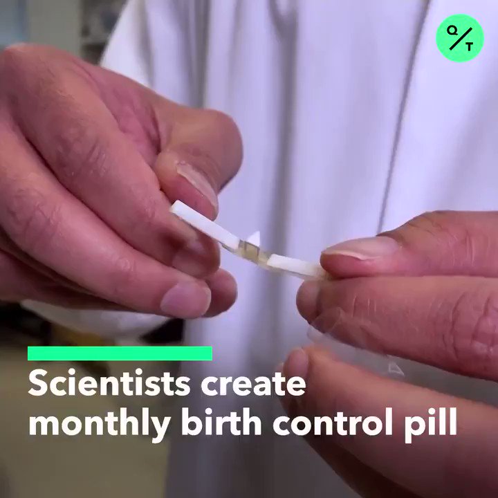 QuickTake by Bloomberg (@QuickTake) on Twitter photo 2019-12-08 01:15:07 Have you ever missed a day on the pill? πββοΈ Scientists from @MIT have created a monthly pill with a $13 million investment from the Gates Foundation. More @business: bloom.bg/2rnOWo0 Have you ever missed a day on the pill? πββοΈ Scientists from @MIT have created a monthly pill with a $13 million investment from the Gates Foundation. More @business: bloom.bg/2rnOWo0