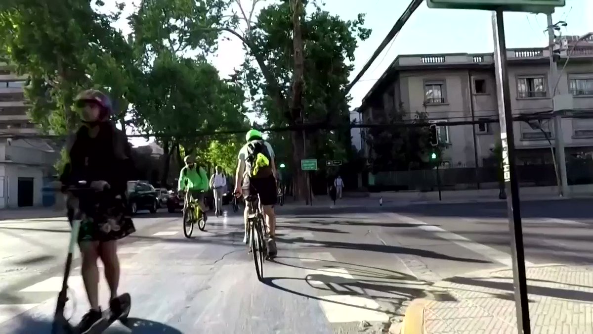 As Santiago’s transportation infrastructure took a beating following weeks of protest and violence, many Chileans have found another way around: bikes https://reut.rs/385GOsR