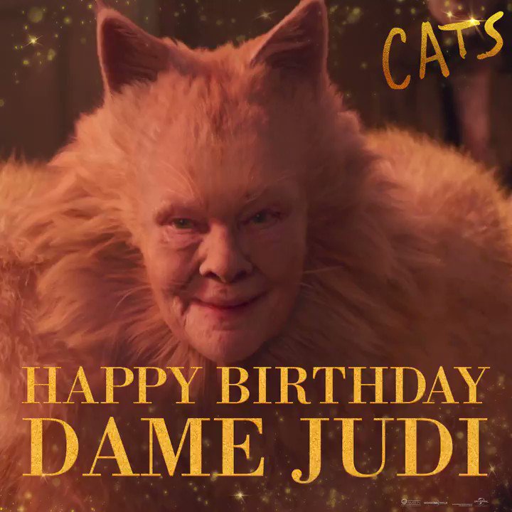 Happy Birthday to our wise leader of the Jellicle tribe, Dame Judi Dench. 