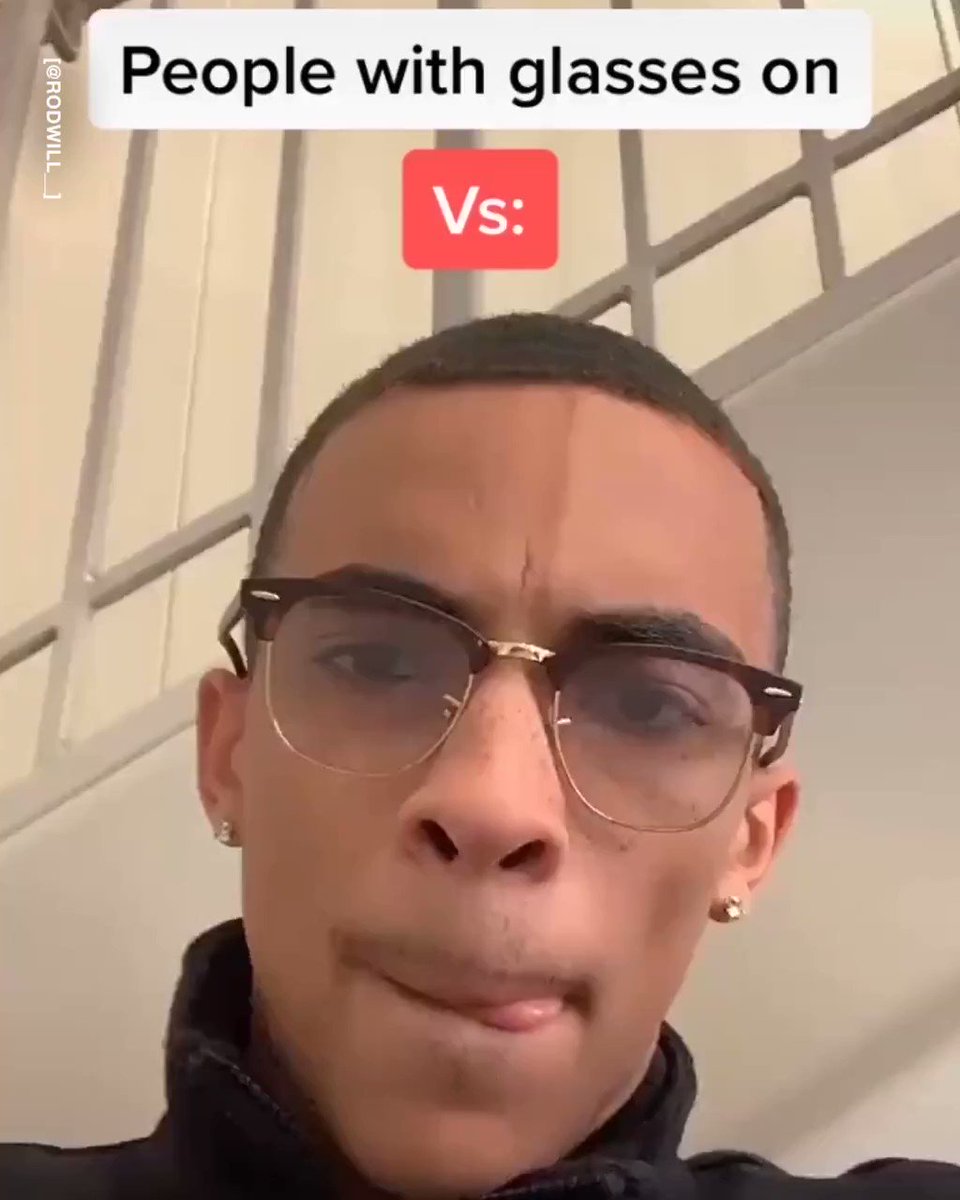 LADbible on Twitter "When glasseswearers take their glasses off... 😂