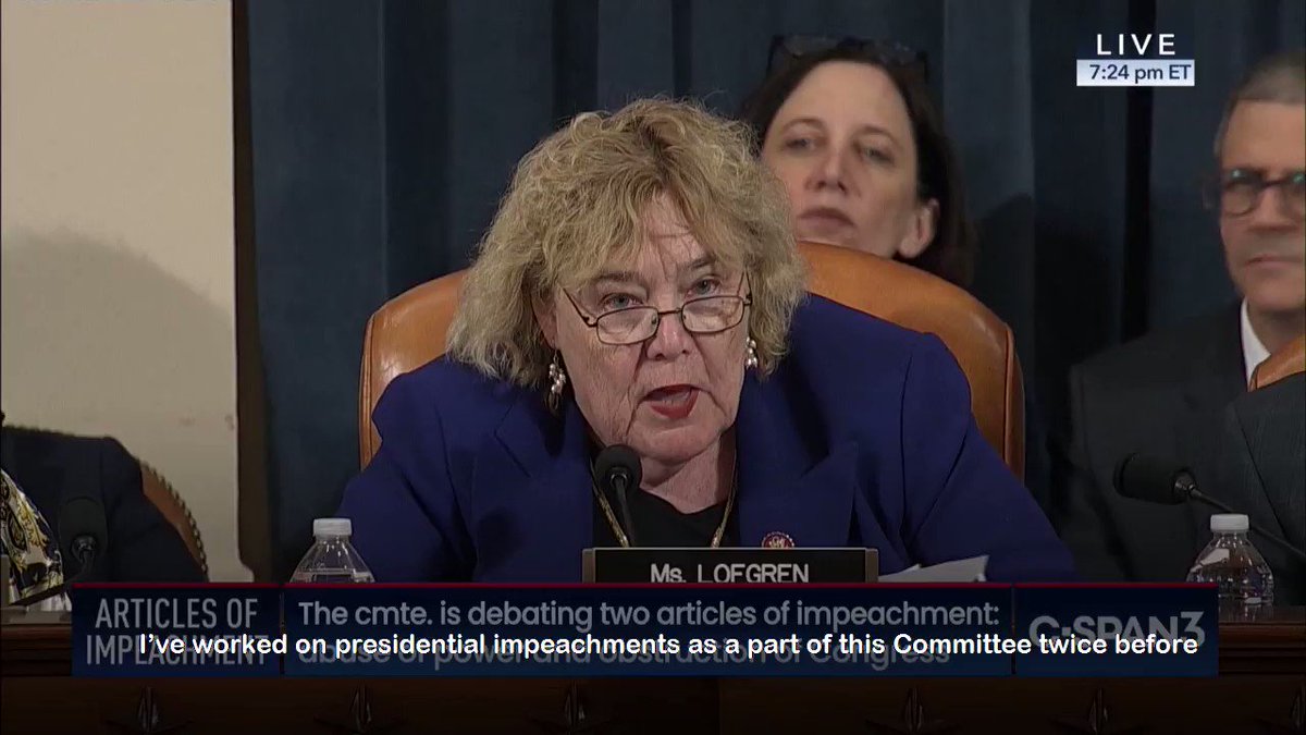 This is a serious moment for our country.
My full remarks from this evening’s @HouseJudiciary markup of articles of impeachment against Donald Trump ⬇️