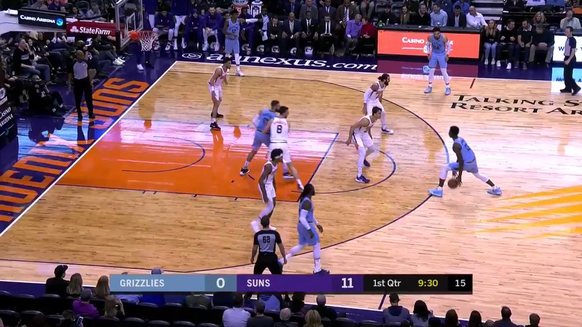 The Grizz came out on top in the battle of the young guys; 115-108⭐️
#GrindCity
•Brooks 27pts
•JJJ 24/6/4
#RisePHX
•Kaminsky 24pts
•Booker 15/10
•Oubre 14/13
#NBA #NBATwitter
