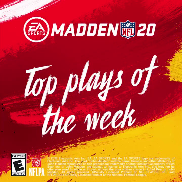 Madden NFL 20 (@EAMaddenNFL) on Twitter photo 2020-01-07 18:52:35 A house call for @dalvincook in #Madden20 Top Plays of the Week! A house call for @dalvincook in #Madden20 Top Plays of the Week!