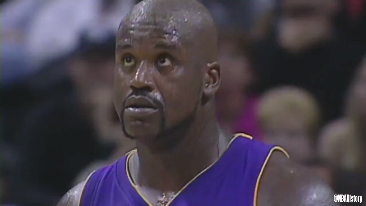 .@KingJames became the first @Lakers player to record at least 35 points, 15 rebounds, and 5 assists in a game since Shaquille O’Neal in 2003-04. O'Neal had 35 points, 20 rebounds, and 6 assists on November 6, 2003. #NBAVault
