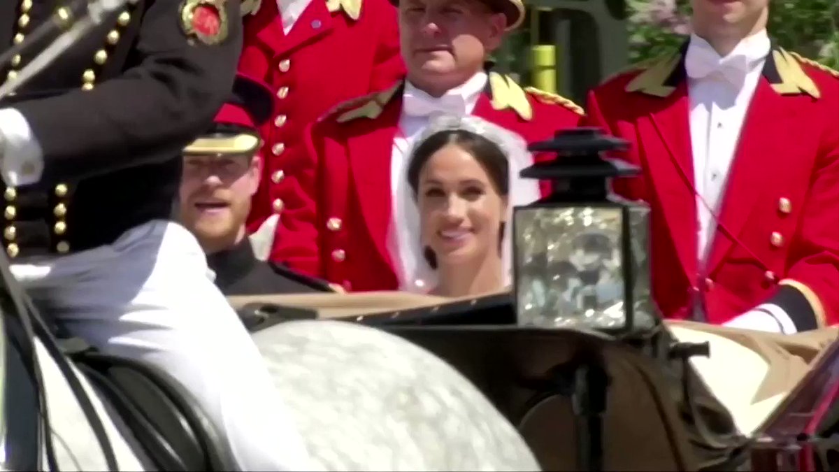 WATCH: After holding an emergency meeting with her grandson, Queen Elizabeth gave her blessing to Prince Harry and Meghan Markle's desire to step back as senior members of the royal family and live part-time in North America https://reut.rs/2RbP4Qp