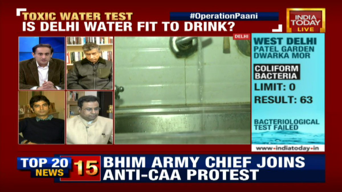 Right to have 'Safe Drinking Water' is one of the basic rights that any human should have access to & therefore, I wish to compliment the report that you have come out with, says @AmanSinhaLaw #OperationPaani #Delhi