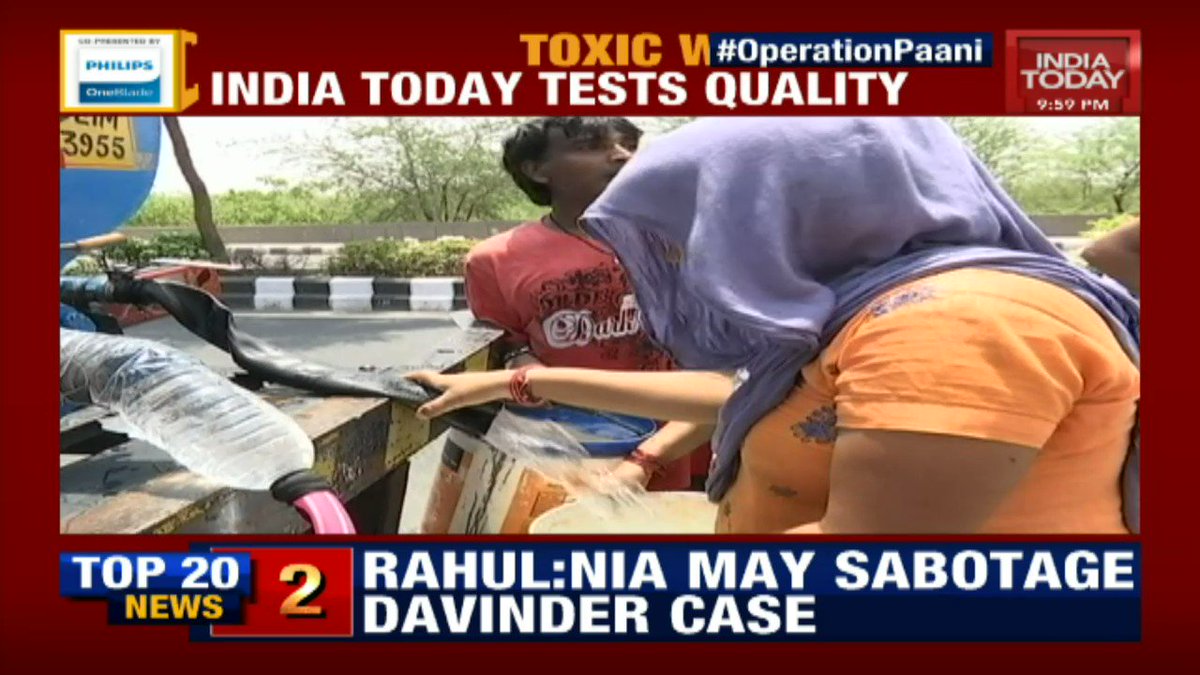 Is Delhi water fit to drink? Watch this investigation by India Today's @PoojaShali & @Isha_Gupta409Watch #OperationPaani live on #Newstrack with @rahulkanwal: http://bit.ly/IT_LiveTV