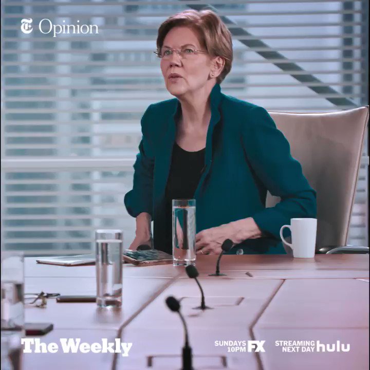 In @nytopinion | @SenWarren has emerged as a standard-bearer for the Democratic left. Watch her interview with The Times editorial board on a special endorsement episode of #TheWeeklyNYT on @hulu. https://hulu.tv/37b3hUG
