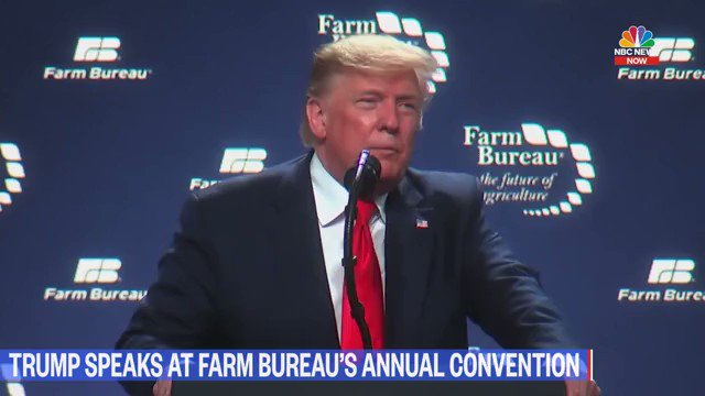President Trump at @FarmBureau: “With your faith, your grit, your tenacity, your talent and your patriotism, the best days for America and the best days for America's farmers and ranchers are yet to come.”God bless America’s farmers! #AFBF2020