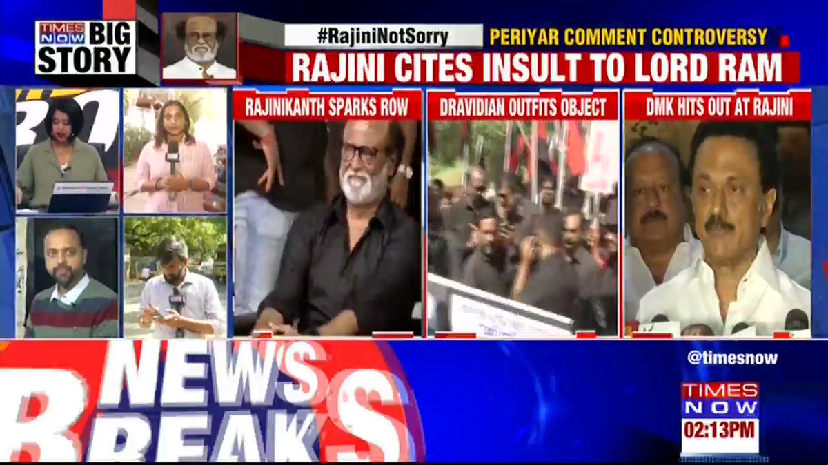 .@rajinikanth has spoken on an issue which is dear to the heart's of the Hindus: @Swamy39, BJP MP tells TIMES NOW. | #RajiniNotSorry