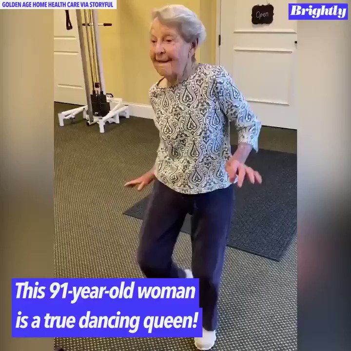 This 91-year-old woman dancing to Elvis Presley’s "Jailhouse Rock" will make your whole day! https://abcn.ws/2RAeSWw