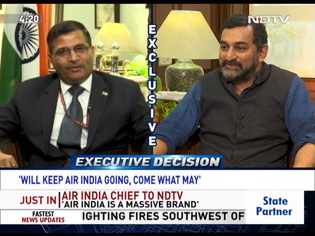 #Watch | "We'll have to keep Air India flying till it is privatised": Ashwani Lohani, Chairman and Managing Director, Air India.More on http://ndtv.com and NDTV 24x7