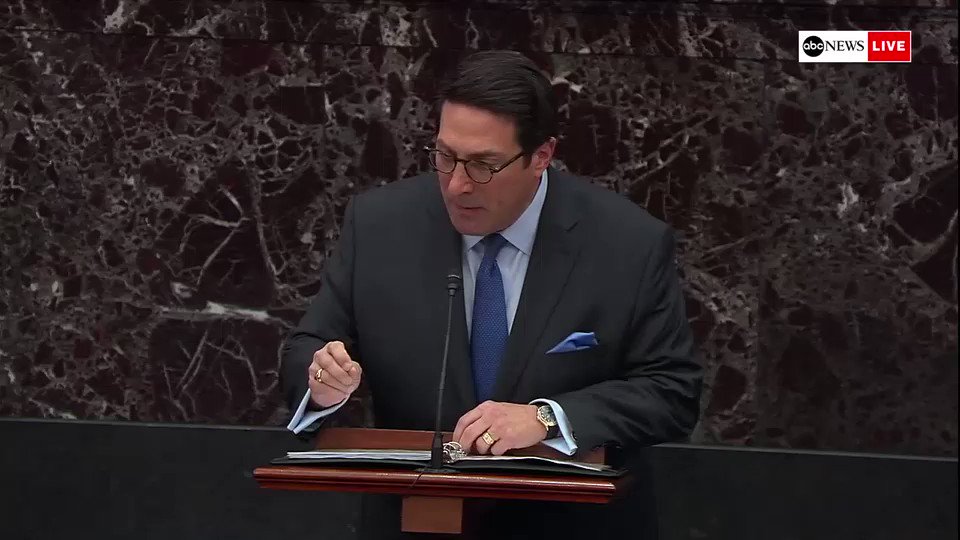Trump attorney Jay Sekulow asks senators to reflect on "what you're being asked to do.""You are being asked to remove a duly elected president of the United States and you're being asked to do it in an election year." http://abcn.ws/37BILwx
