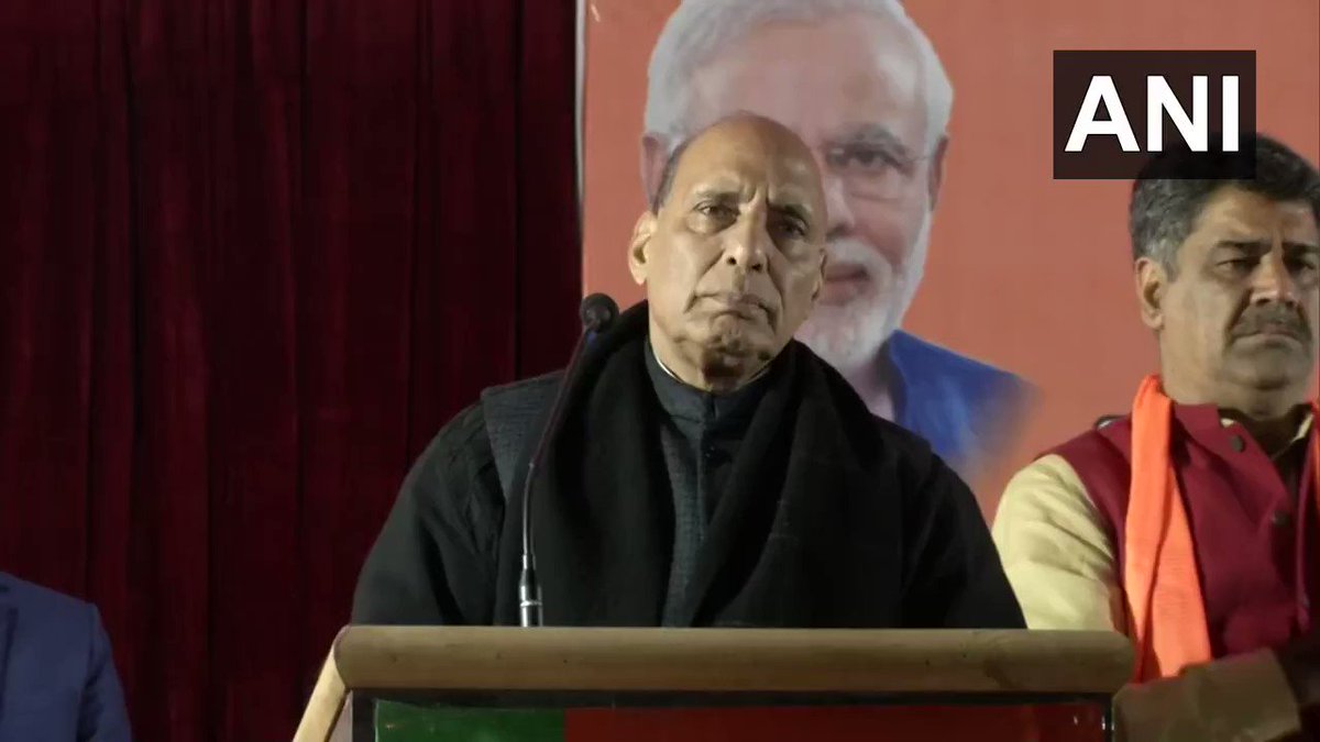 #WATCH Defence Minister Rajnath Singh: I want to tell my Muslim brothers - it is up to you to decide whether to vote for us or not but please do not doubt our intentions. No one can touch you, let alone taking away your citizenship.