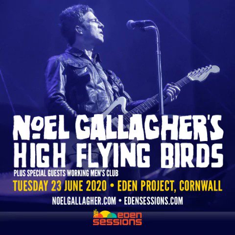 Noel Gallagher's High Flying Birds play this year's @TheEdenSessions, on June 23rd at The Eden Project in Cornwall. Tickets are on sale now!Get yours here đhttps://nghfb.lnk.to/Eden2020FaÂ