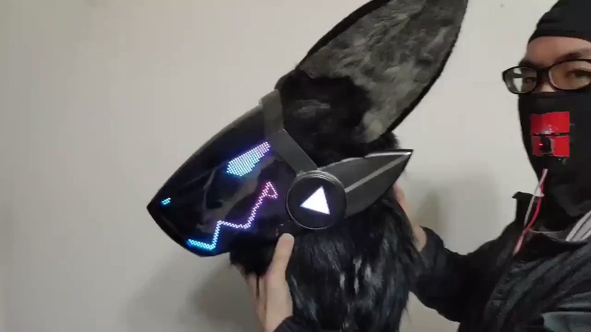 the RPF on X: [ sound on ] protogen mask with animated LED effects that  are in synch with wearer's mouth movement by @JtingF. #Mask #Cosplay  #CraftYourFandom  / X