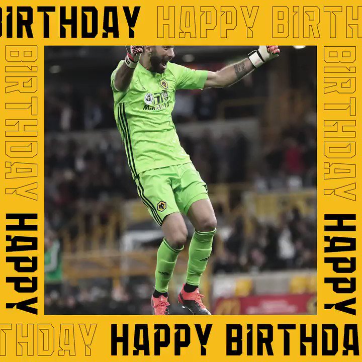  Wishing a very happy birthday to Rui Patricio! Our keeper turns 32 today!  