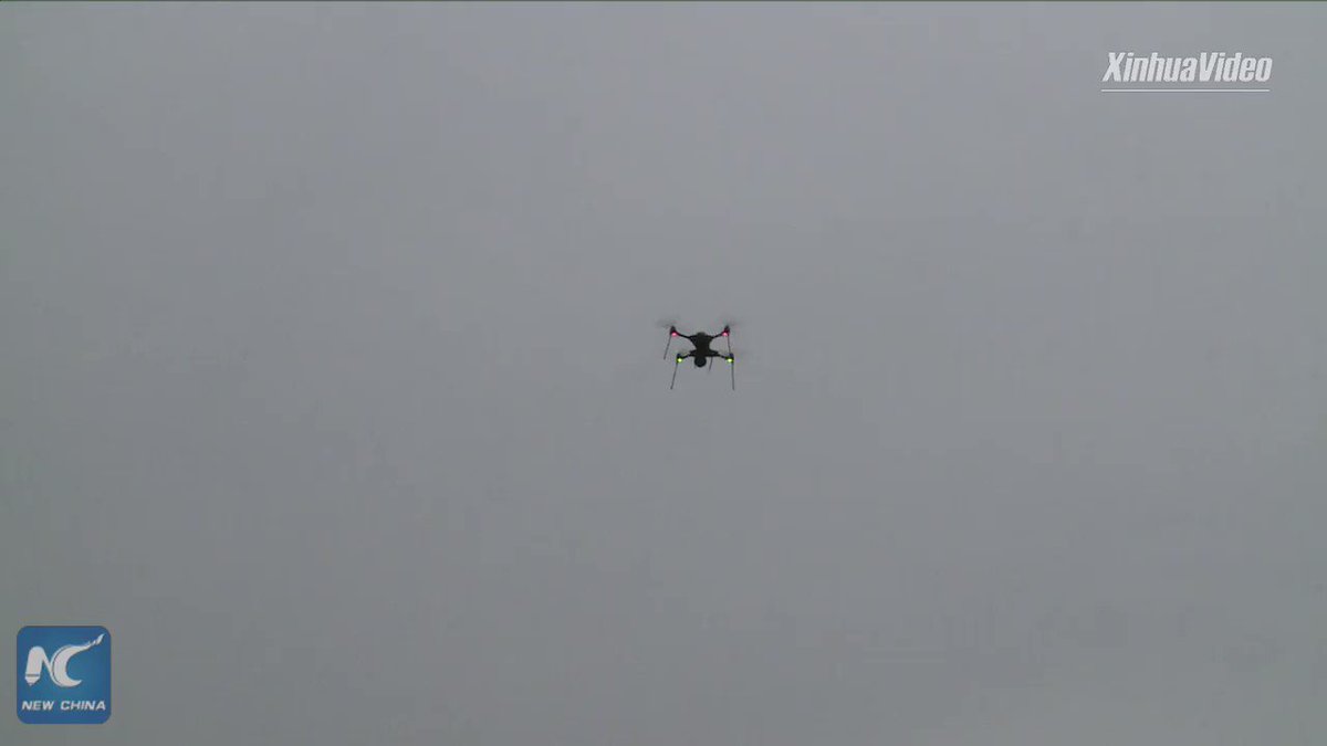 Drones have joined fight against novel #coronavirus in China. Equipped with thermal imaging technology, they can detect those with a fever up in the air
