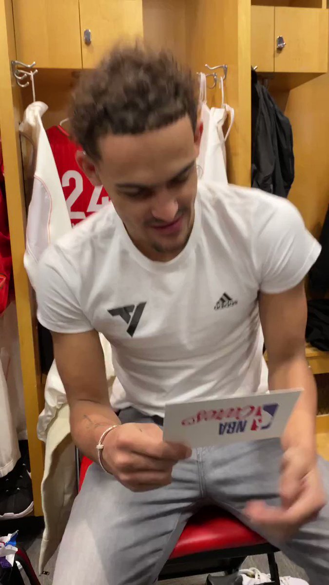 "He'll get a follow from me today!" @TheTraeYoung after reading his letter from Victor at @AftrSchoolMttrs! #NBACaresAS20 #NBAAllStar