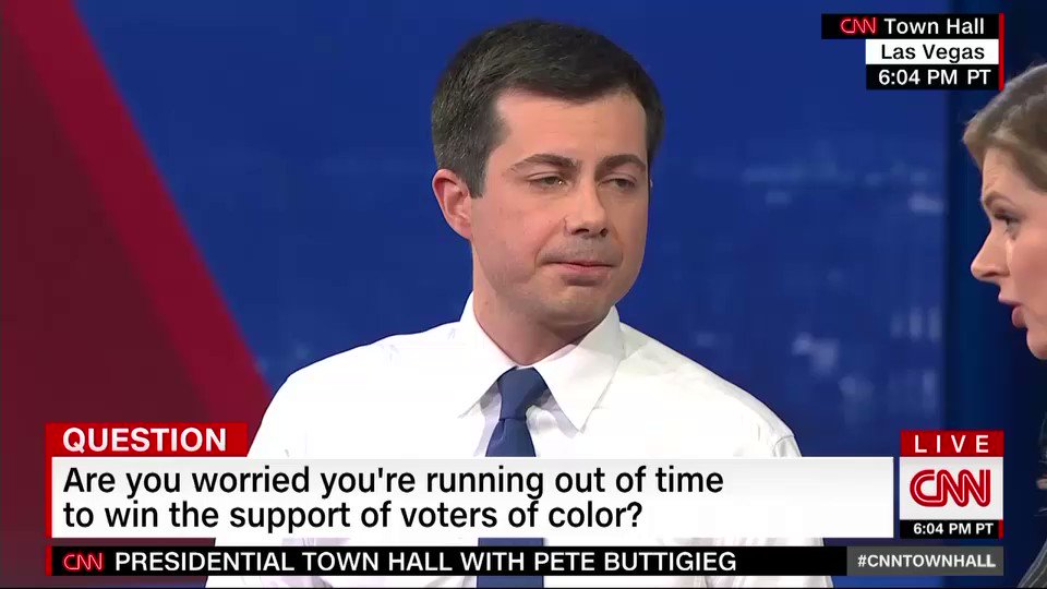 Pete Buttigieg says school active shooter drills sound closer to what he learned "as part of military training."
“Part of why I believed I was in the military was…so that kids at schools in America would never have to have that experience" #cnntownhall https://cnn.it/2uNMVU7